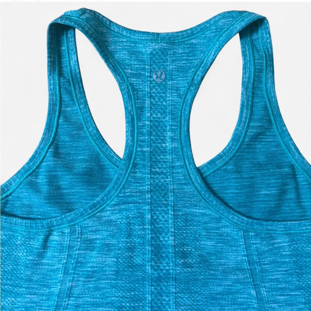 Blue Racerback Tank Top - Picture 3 of 6
